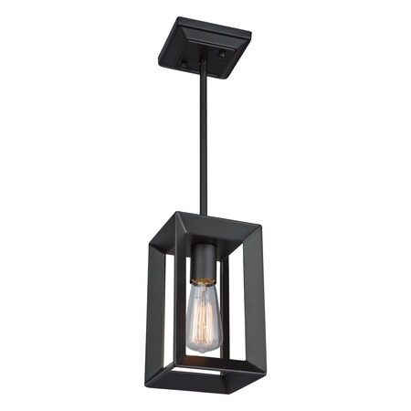 Artcraft Vineyard One Light Black & Chrome Pendant AC10061BC